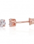 Gold screw studs earrings. Photo Nr. 1