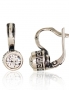 Silver earrings with english lock. Photo Nr. 1