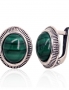 Silver earrings with english lock. Photo Nr. 1