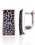 Silver earrings with english lock. Photo Nr. 1