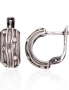 Silver earrings with english lock. Photo Nr. 1