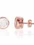 Silver stud earrings. Photo Nr. 1