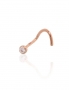 Gold piercing for nose. Photo Nr. 1