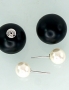 Silver stud earrings. Photo Nr. 2