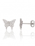 Silver stud earrings. Photo Nr. 1
