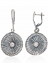 Silver earrings with english lock. Photo Nr. 1
