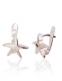 Silver earrings with english lock. Photo Nr. 1