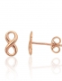 Gold classic studs earrings. Photo Nr. 1