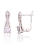 Silver earrings with english lock. Photo Nr. 1