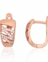 Silver earrings with english lock. Photo Nr. 1