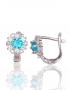 Silver earrings with english lock. Photo Nr. 1
