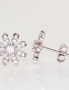 Silver stud earrings. Photo Nr. 1