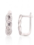 Silver earrings with english lock. Photo Nr. 1