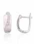 Silver earrings with english lock. Photo Nr. 1