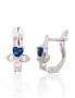 Silver earrings with english lock. Photo Nr. 1