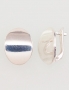 Silver earrings with english lock. Photo Nr. 1