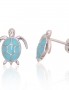 Silver stud earrings. Photo Nr. 1