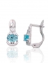 Silver earrings with english lock. Photo Nr. 1