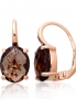 Gold earrings with english lock. Photo Nr. 1