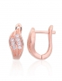 Silver earrings with english lock. Photo Nr. 1