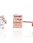 Silver stud earrings. Photo Nr. 1