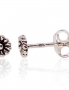 Silver stud earrings. Photo Nr. 1
