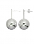 Silver stud earrings. Photo Nr. 1