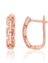 Silver earrings with english lock. Photo Nr. 1