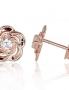 Gold classic studs earrings. Photo Nr. 1