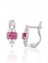 Silver earrings with english lock. Photo Nr. 1