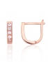 Silver earrings with english lock. Photo Nr. 1