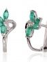 Gold earrings with english lock. Photo Nr. 1