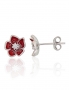 Silver stud earrings. Photo Nr. 1