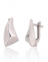 Silver earrings with english lock. Photo Nr. 1