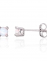 Silver stud earrings. Photo Nr. 1
