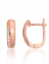 Silver earrings with english lock. Photo Nr. 1