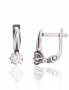 Silver earrings with english lock. Photo Nr. 1