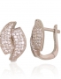 Silver earrings with english lock. Photo Nr. 1
