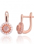Silver earrings with english lock. Photo Nr. 1