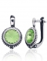 Silver earrings with english lock. Photo Nr. 1