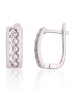 Silver earrings with english lock. Photo Nr. 1