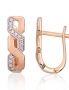 Gold earrings with english lock. Photo Nr. 1