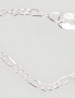 Silver chain Figaro 1,8 mm, diamond cut. Photo Nr. 2