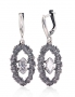 Silver earrings with english lock. Photo Nr. 1