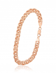 Sudraba ķēdīte Mona Liza 6 mm, dimantu apstrādājums