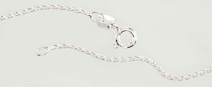 Silver chain Spiga 1,1 mm. Photo Nr. 2