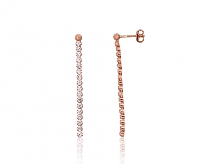 Silver stud earrings. Photo Nr. 1