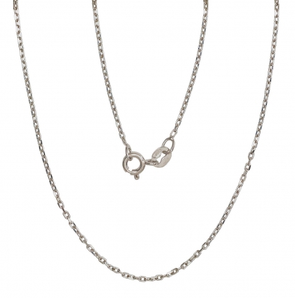Silver chain Anchor 1 mm, diamond cut. Photo Nr. 1