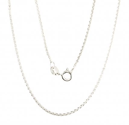 Silver chain Spiga 1,1 mm. Photo Nr. 1