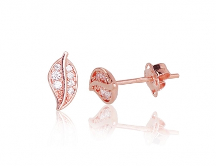 Gold classic studs earrings. Photo Nr. 1